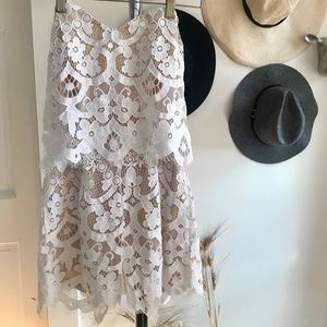 White lace romper